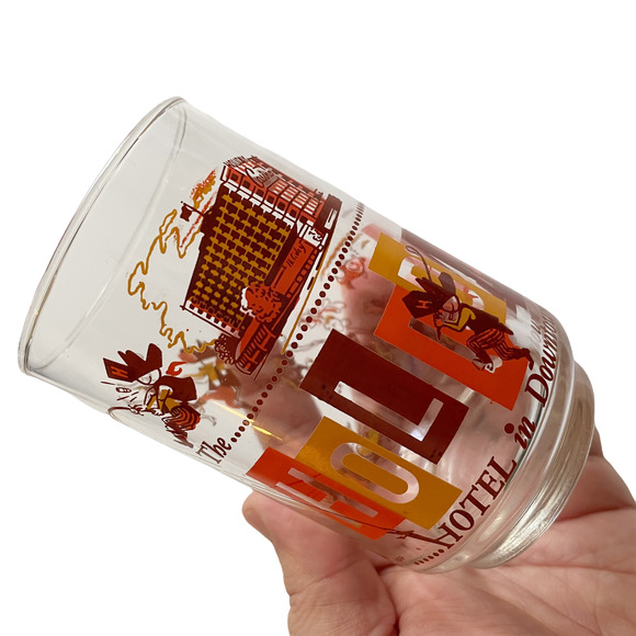 Holiday Casino Reno Nevada 1950's Tumbler Highball Glass Newt Crumley Libbey